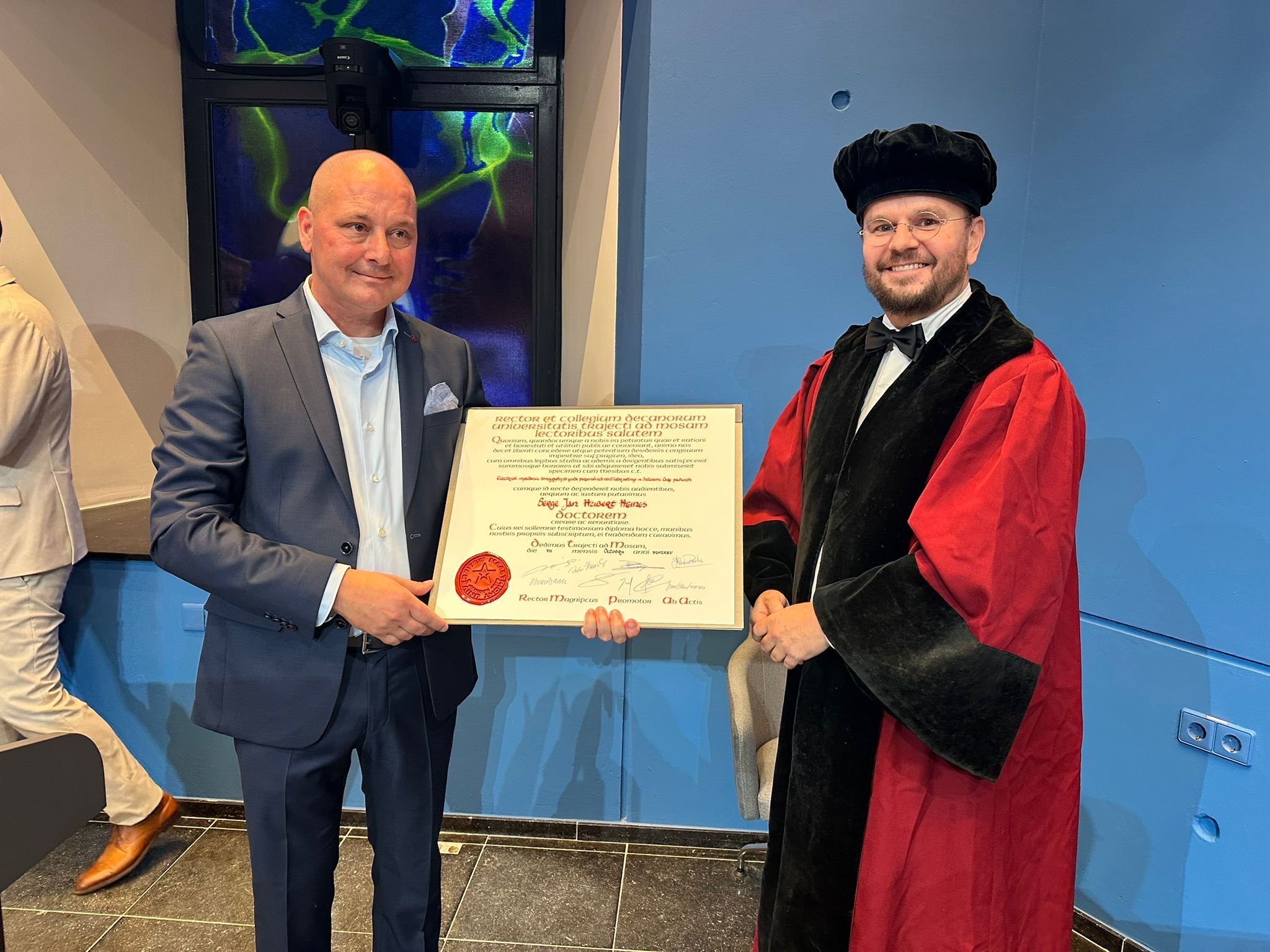 Serge Heines is gepromoveerd